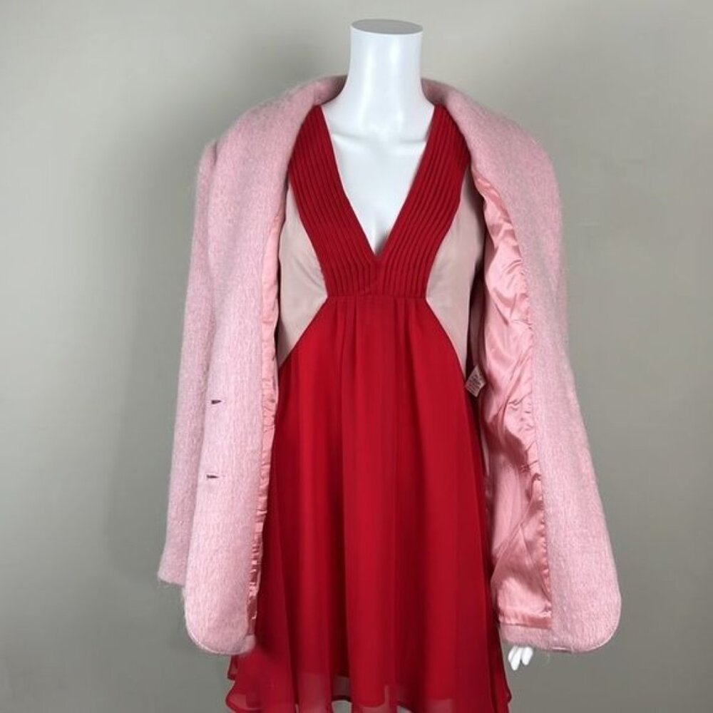 Vintage Pink Shawl Collar Blazer Jacket - Picture 6 of 10